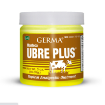 Germa Manteca Ubre Plus Natural Topical Analgesic Ointment. Yellow. 3 Oz... - £10.22 GBP