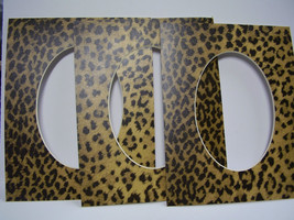 Picture Mats 8x10 for 5x7 photo Leopard Animal print Cheetah for framing - £5.50 GBP