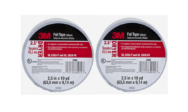 3M Silver Foil Tape for Appliances #3340 DRYER  2.5 in x 30 ft 2 Pack - $12.49