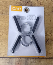 CAP Barbell Dumbbell 1&quot; Inch Chrome Spring Clip Collar Set of 2 New - £7.82 GBP