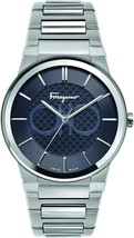 Orologio Uomo Ferragamo Sapphire SFHP00620 Acciaio Argento Quadrante Blu... - £222.17 GBP