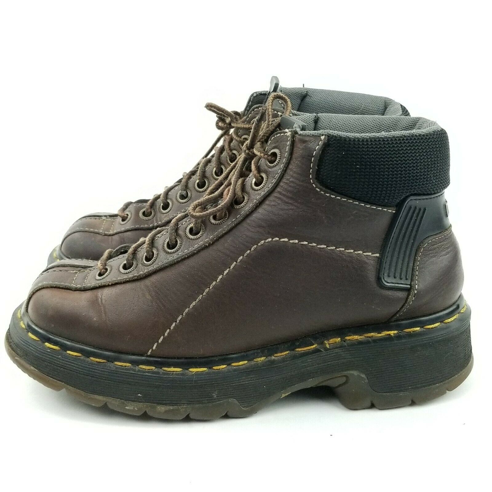 Dr Martens Sz 5 Brown Leather Ankle Boots Women’s 9793 Split Toe - $32.36