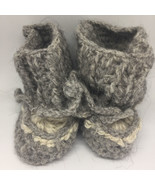 Knitted Alpaca Baby Shoes - Baby Booties, Baby Shower Gift, Knit Wool Co... - $26.72