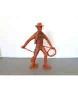 VTG 1954 LOUIS MARX &amp; CO. PLASTIC TOY COWBOY FIGURE W/LASSO USA 5.75&quot;H - $181.74 MXN