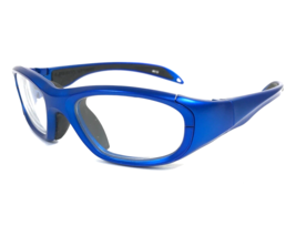 Rec Specs Kids Sports Eyeglasses Frames MS1000 #619 Shiny Blue Wrap 51-17-125 - £53.51 GBP