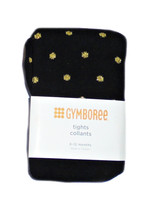 NWT Gymboree Crazy 8 Toddler Black Winter Tights Gold Sliver Dots 6-12 12-24 2T - £7.96 GBP