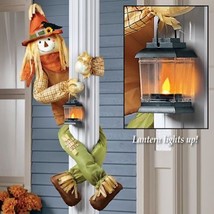 Fall Scarecrow Lighted Lantern Tree Porch Hugger Outdoor Yard Decor BOY or GIRL - £17.45 GBP+