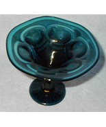 Aqua glass compote thumbtall