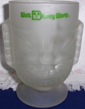 Vintage Walt Disney World Polynesian village Tiki Frosted Glass/Mug - £13.28 GBP