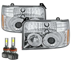 Tiffin Allegro 35FT 2001 2002 2003 Chrome Projector Headlights Head Lamps Led Rv - £229.52 GBP