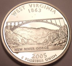 Gemstone Cameo Proof 2005-S West Virginia State Quarter ~ See R ~ Free S... - £3.34 GBP