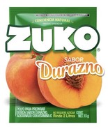 3 X Zuko Durazno Peach Flavor Drink Mix No Sugar Needed Makes 2 Liters - $19.07 CAD