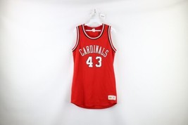 Vtg 70s Russell Athletic Mens XL Spell Out Cardinals Basketball Jersey Red USA - $59.35