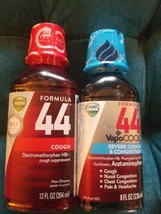2 Pack Vicks Formula 44 Cough And Vapocool Severe Cough &amp; Congestion - £46.17 GBP
