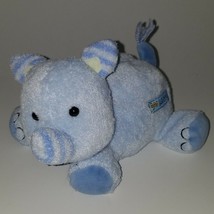 Best Friends Carter&#39;s Prestige Baby Blue Elephant Lovey Rattle Plush Stuffed Toy - £9.87 GBP