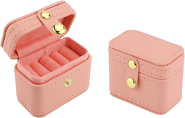 Ring Box Small Travel Jewelry Box Organizer, Mini Jewelry Case Portable Ring Sto - £13.15 GBP