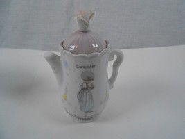 Precious Moments 1995 Teapot Shape Spice Jar Enesco CORIANDER 4&quot; - £6.04 GBP
