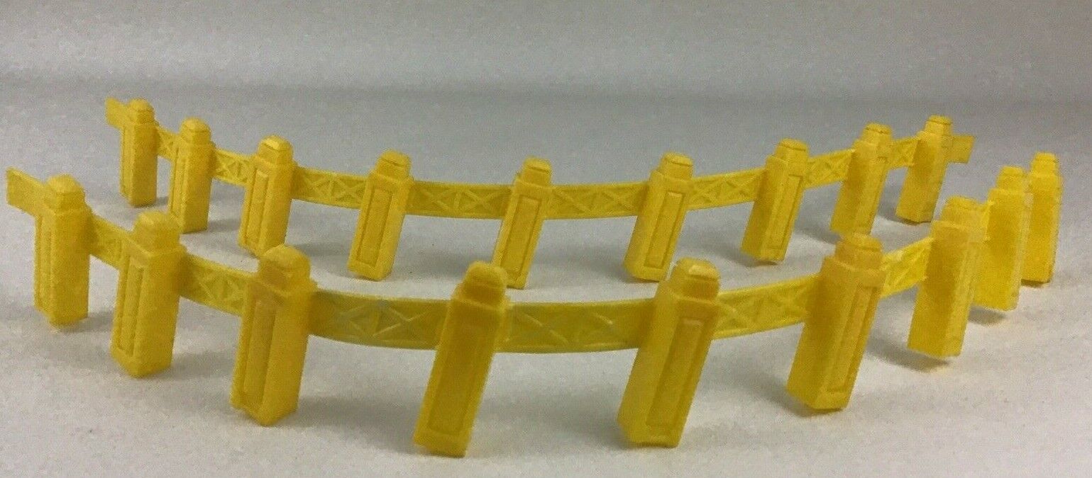 Primary image for Fisher Price Geotrax Train Set Replacement Parts 2003 Large Guardrail Yellow 2pc