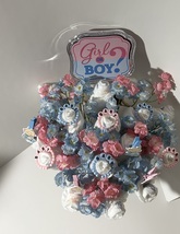 Pink Or Blue Baby Gender Reveal Shower Diaper Bouquet Centerpiece New Mo... - £51.11 GBP
