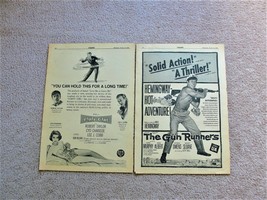 The Gun Runners/Party Girl (2) Pages Movie Ads from Variety Newspaper 1958.     - £22.47 GBP