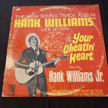 Hank Williams&#39; Life Story Your Cheatin Heart Soundtrack Jr. 1964 LP - £5.41 GBP