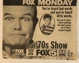 That 70s Show Tv Series Print Ad Vintage Topher Grace TPA2 - $5.93