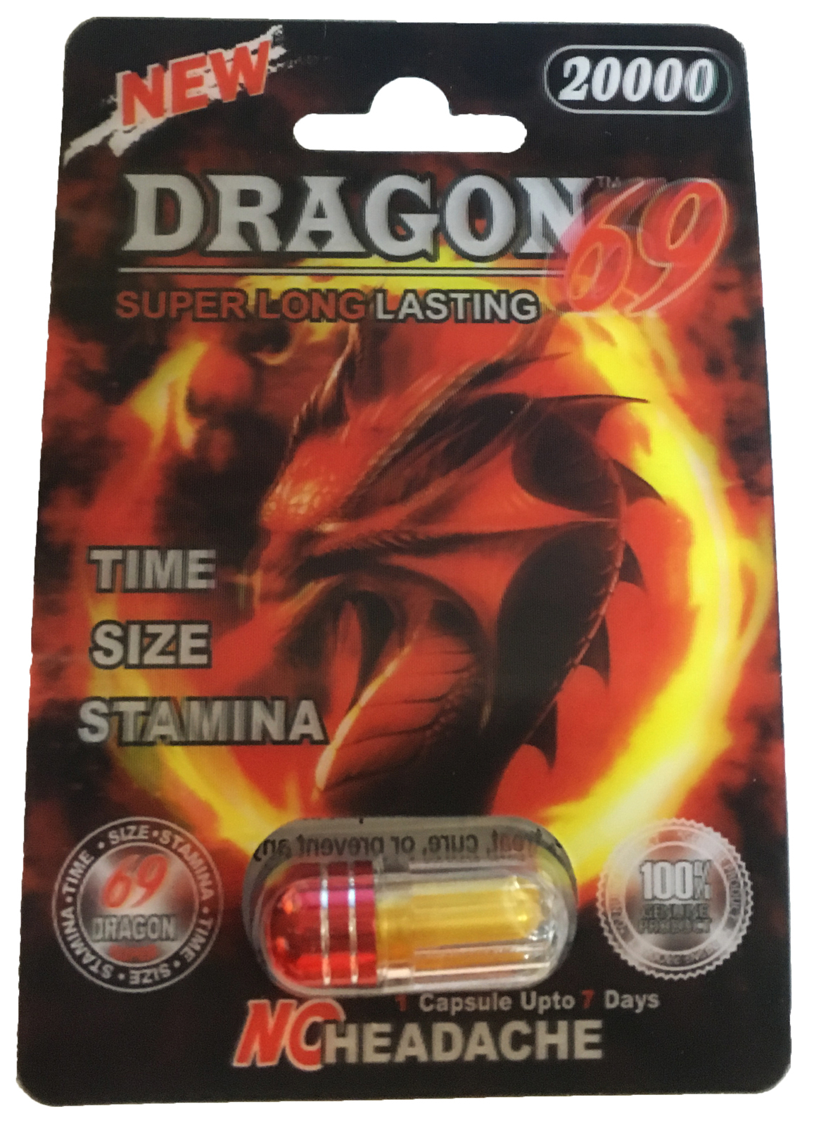 Dragon 69 20000 3D - 10 Pills Male Enhancement Pill - Fast US Shipping - $56.00
