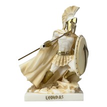 Leonidas Spartan King Warrior Greek Patina Statue Sculpture Cast Marble 6.29 in - £36.75 GBP