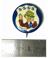 Skippy&quot; S-S- S-S Club 7/8&quot; Pinback Button (Circa 1930&#39;s) w/ Acrylic Box - $18.54