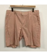 NWT Mens Size 37 Bills Khakis Red Chambray Seersucker Stripe Shorts Made... - £25.44 GBP