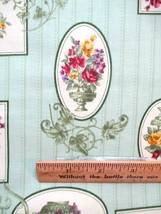 FABRIC Red Rooster &quot;Romanesque&quot; Toile Sampler 2 Piece Floral Mint Green $3.55 - £2.82 GBP