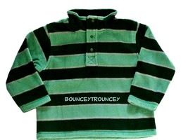 NWT Gymboree Snow Tracks Green Stripe Microfleece Snap Pullover Size 2T 3T - £11.98 GBP