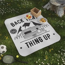 Black and White &quot;Back That Thing Up&quot; Camper Trailer Design Custom Picnic... - $61.80