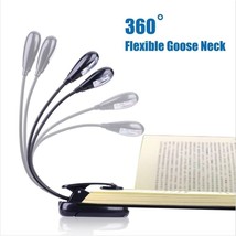 Clip Stand Light, LED Book Light USB and AAA Battery Operated, Reading Lamp - $8.98