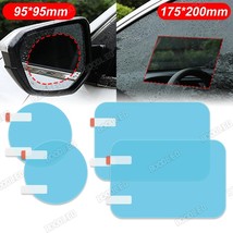 4pcs Car Side Rearview Mirror Waterproof  Film Side Window Gl Film Can Protect Y - £73.68 GBP