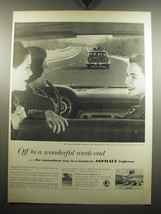 1957 The Asphalt Institute Ad - Off to a wonderful week-end - £14.78 GBP