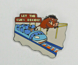 Disney Lanyard Wild About Safety &quot;Let The Cubs Decide&quot; Timon &amp; Pumba Pin... - $16.10