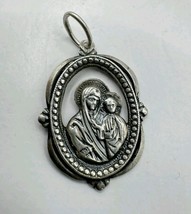 Vintage Pendant&quot;Virgin Mary&quot;925 Sterling Silver Jewelry, 3,17g - £22.53 GBP