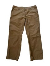 COLUMBIA Mens Hiking Pants ULTILIZER Tan Cotton Blend Utility Sz 38 X 32 - $19.19