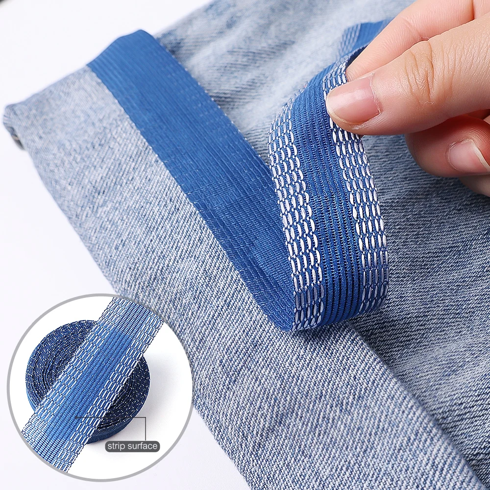 House Home Self-Adhesive Pants Paste DIY Iron on Pants Edge Shorten Apparel Sewi - £19.98 GBP