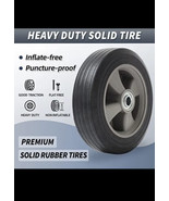 (2- Pack) Run-Flat Solid Rubber Replacement Tire 8 X 2 with a 1/2” Axle - €12,88 EUR