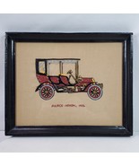 Vintage Automotive Handcrafted Cross Stitch Pierce Arrow 1906 Framed ART... - $28.95 CAD