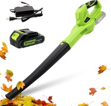 Yougfin Cordless Leaf Blower, 21V Strong Motor, Battery-Powered Leaf Blower - £51.40 GBP