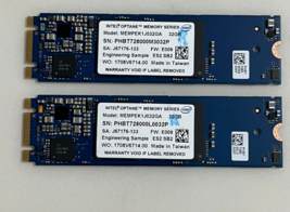 2pcs Intel Optane Memory SSD M.2 2280 32GB MEMPEK1J032GA PCIe 3.0 3D Xpo... - £28.73 GBP