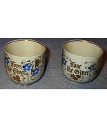 Collectible Antique Love the Giver Painted Decorative Cups 2 - $12.95