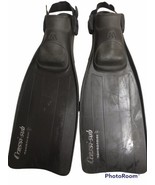 Cressi sub fins Frog Size XL Black Color  Genova Made In Italy Used Cond. - $67.31