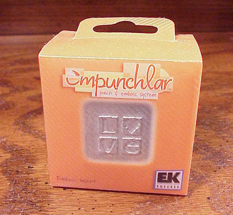 Empunchlar Punch and Emboss System Love Insert, no. PSXE04 - $4.95