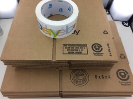 eBay Branded Shipping Shipping Supplies Starter Kit  Boxes Tape Tissue Paper Lot - £38.02 GBP