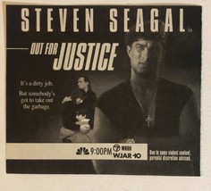 Out For Justice TV Guide Print Ad Steven Seagal TPA7 - £4.69 GBP
