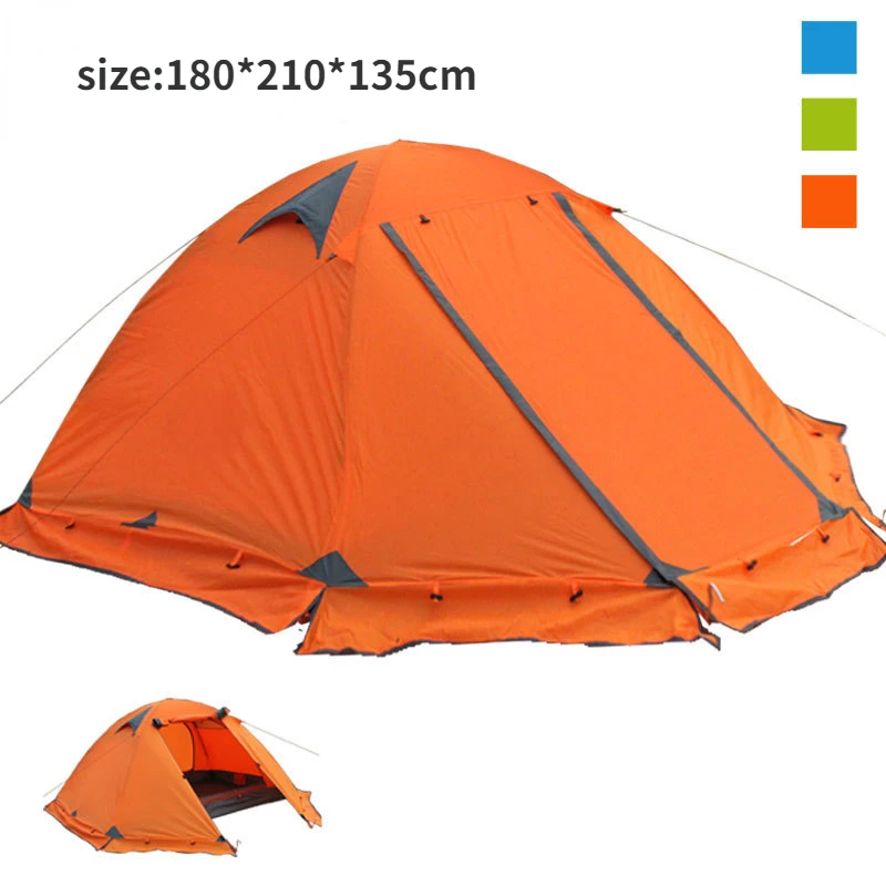 YOUSKY Camping tent,3-4 people, double-layer aluminum pole, wind proof, - £277.76 GBP